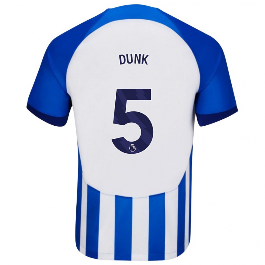 Mujer Camiseta Lewis Dunk #5 Azul 1ª Equipación 2023/24 La Camisa México