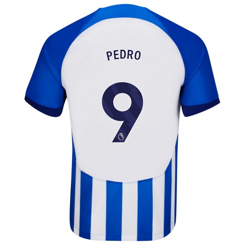 Mujer Camiseta João Pedro #9 Azul 1ª Equipación 2023/24 La Camisa México