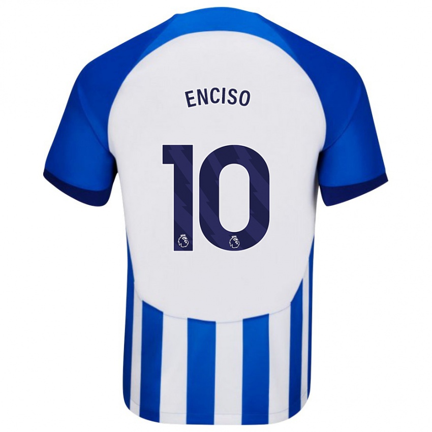 Mujer Camiseta Julio Enciso #10 Azul 1ª Equipación 2023/24 La Camisa México