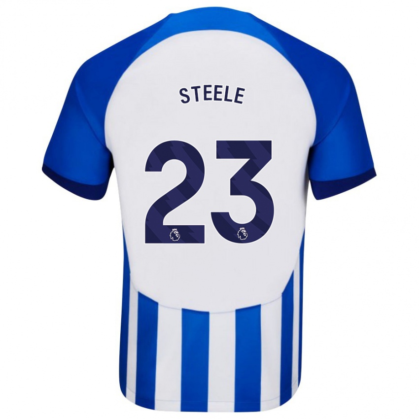 Mujer Camiseta Jason Steele #23 Azul 1ª Equipación 2023/24 La Camisa México