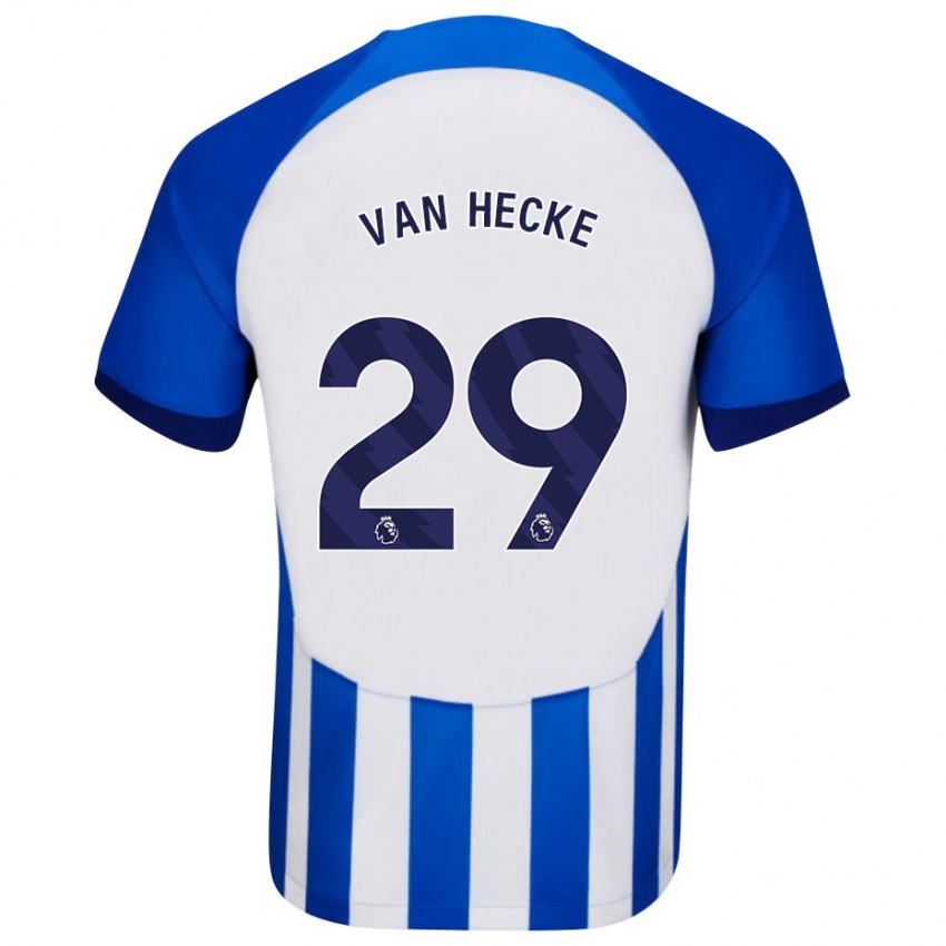Mujer Camiseta Jan Paul Van Hecke #29 Azul 1ª Equipación 2023/24 La Camisa México