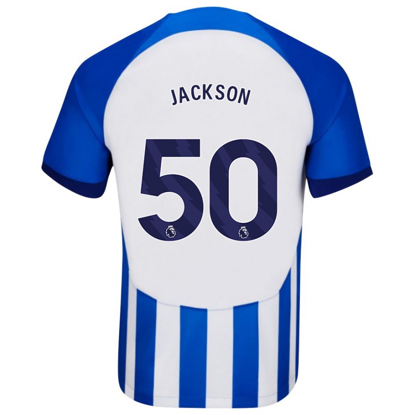 Mujer Camiseta Ben Jackson #50 Azul 1ª Equipación 2023/24 La Camisa México