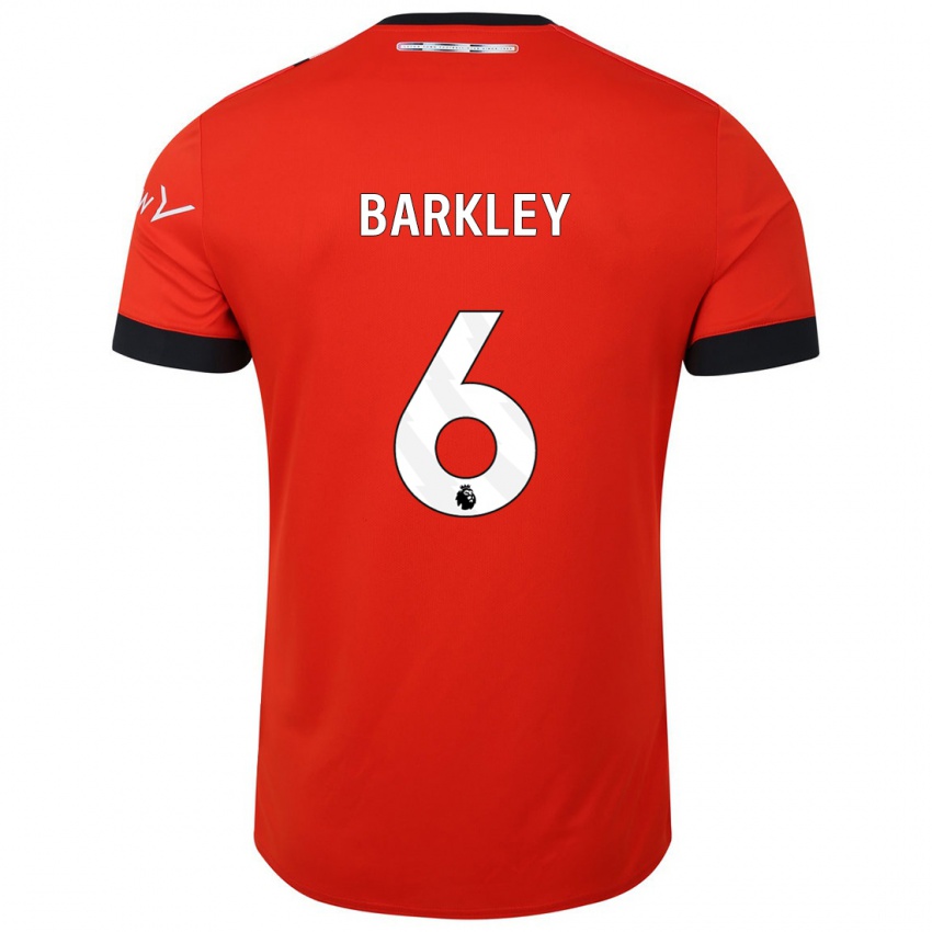 Mujer Camiseta Ross Barkley #6 Rojo 1ª Equipación 2023/24 La Camisa México