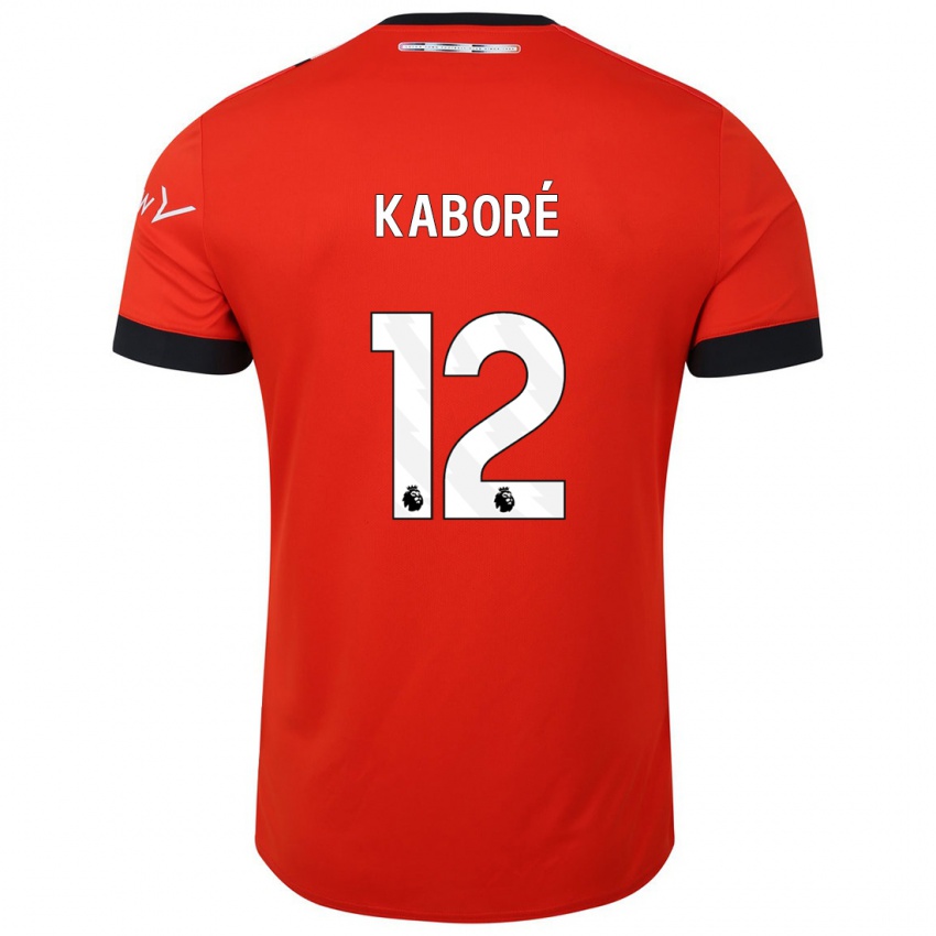 Mujer Camiseta Issa Kabore #12 Rojo 1ª Equipación 2023/24 La Camisa México