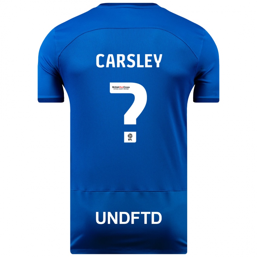 Mujer Camiseta Luke Carsley #0 Azul 1ª Equipación 2023/24 La Camisa México
