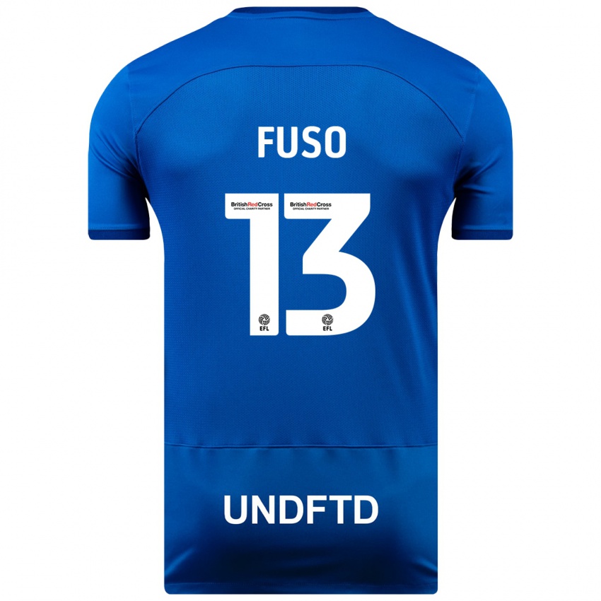 Mujer Camiseta Ivana Fuso #13 Azul 1ª Equipación 2023/24 La Camisa México