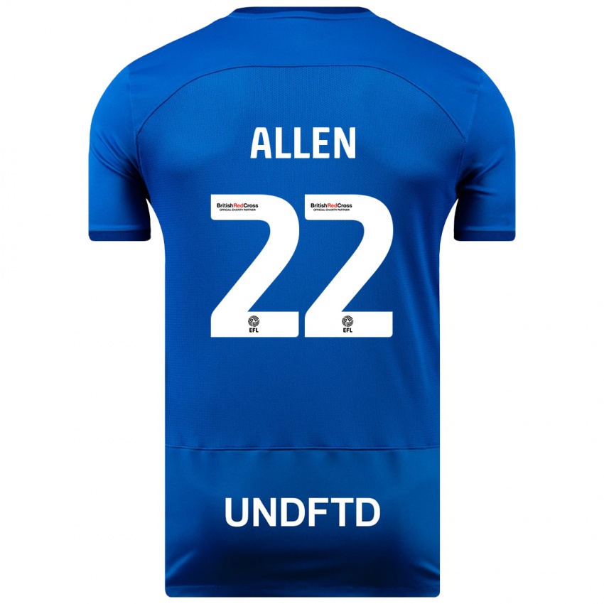 Mujer Camiseta Remi Allen #22 Azul 1ª Equipación 2023/24 La Camisa México