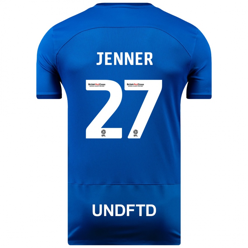 Mujer Camiseta Abbi Jenner #27 Azul 1ª Equipación 2023/24 La Camisa México