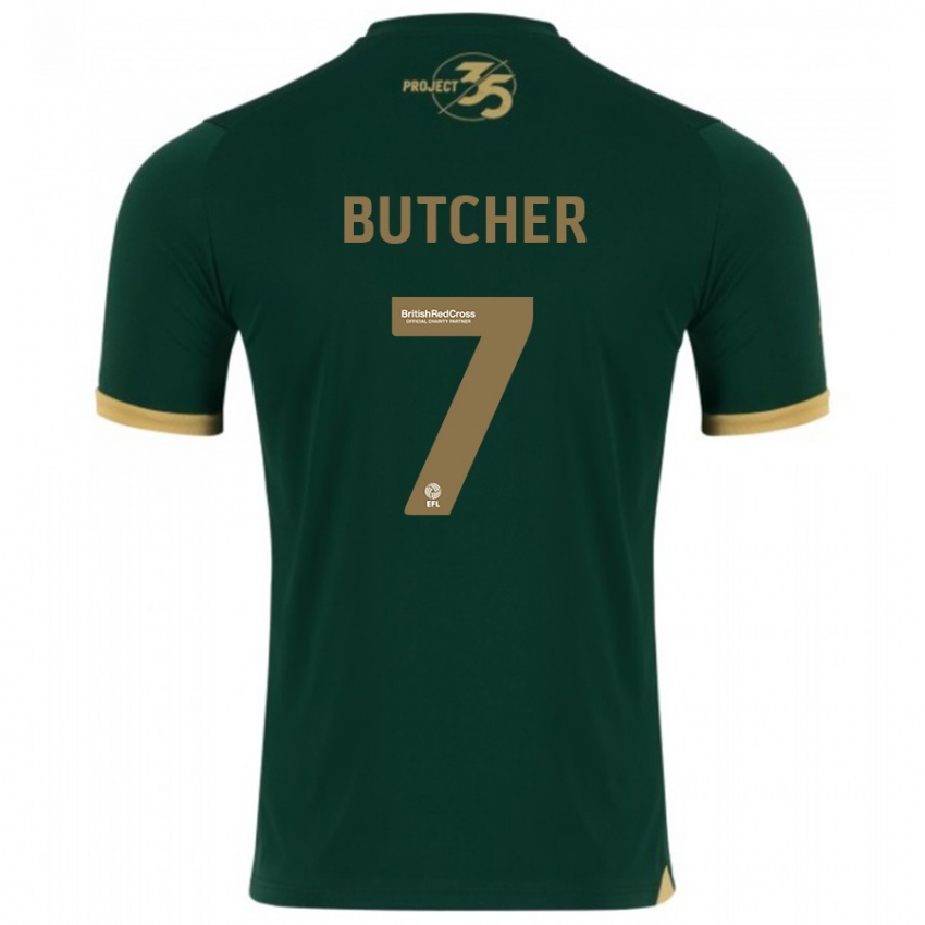 Mujer Camiseta Matt Butcher #7 Verde 1ª Equipación 2023/24 La Camisa México
