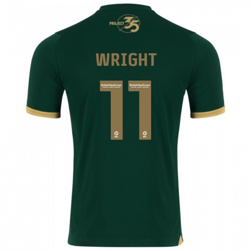 Mujer Camiseta Callum Wright #11 Verde 1ª Equipación 2023/24 La Camisa México