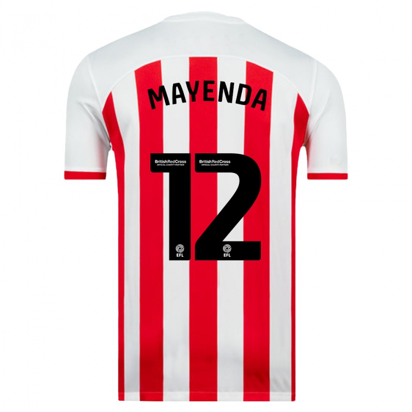 Mujer Camiseta Eliezer Mayenda #12 Blanco 1ª Equipación 2023/24 La Camisa México