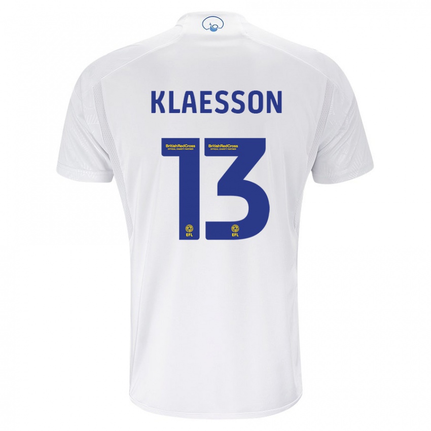 Mujer Camiseta Kristoffer Klaesson #13 Blanco 1ª Equipación 2023/24 La Camisa México