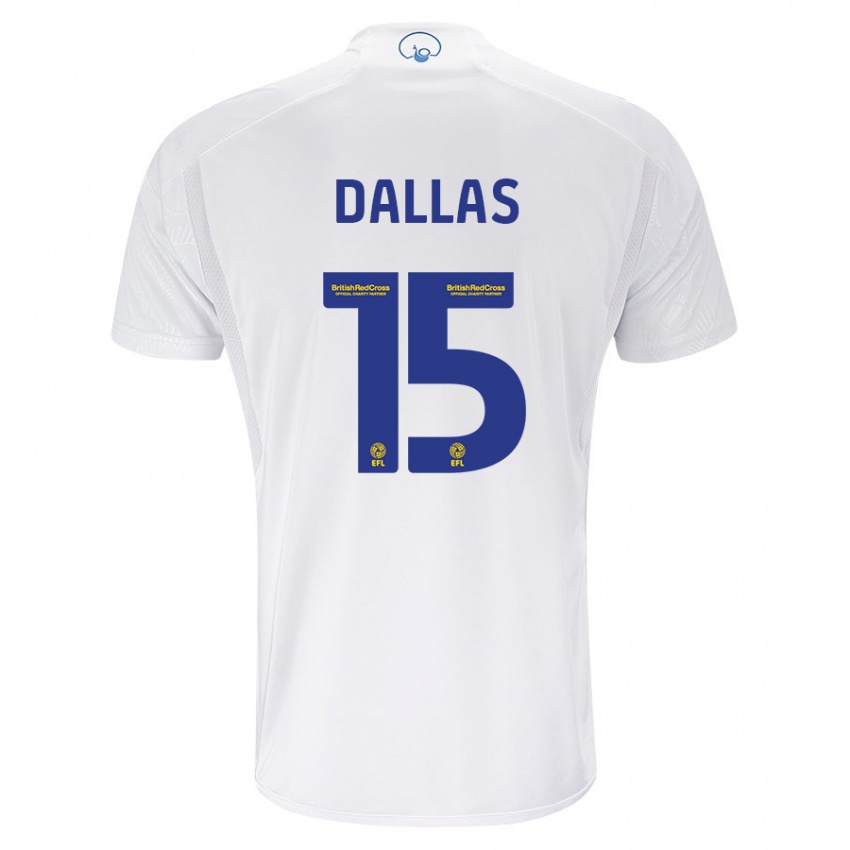 Mujer Camiseta Stuart Dallas #15 Blanco 1ª Equipación 2023/24 La Camisa México