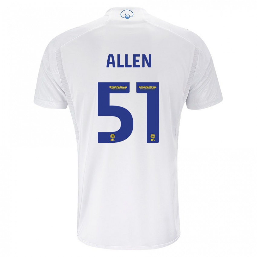 Mujer Camiseta Charlie Allen #51 Blanco 1ª Equipación 2023/24 La Camisa México