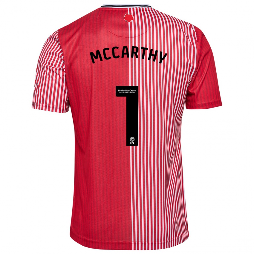 Mujer Camiseta Alex Mccarthy #1 Rojo 1ª Equipación 2023/24 La Camisa México