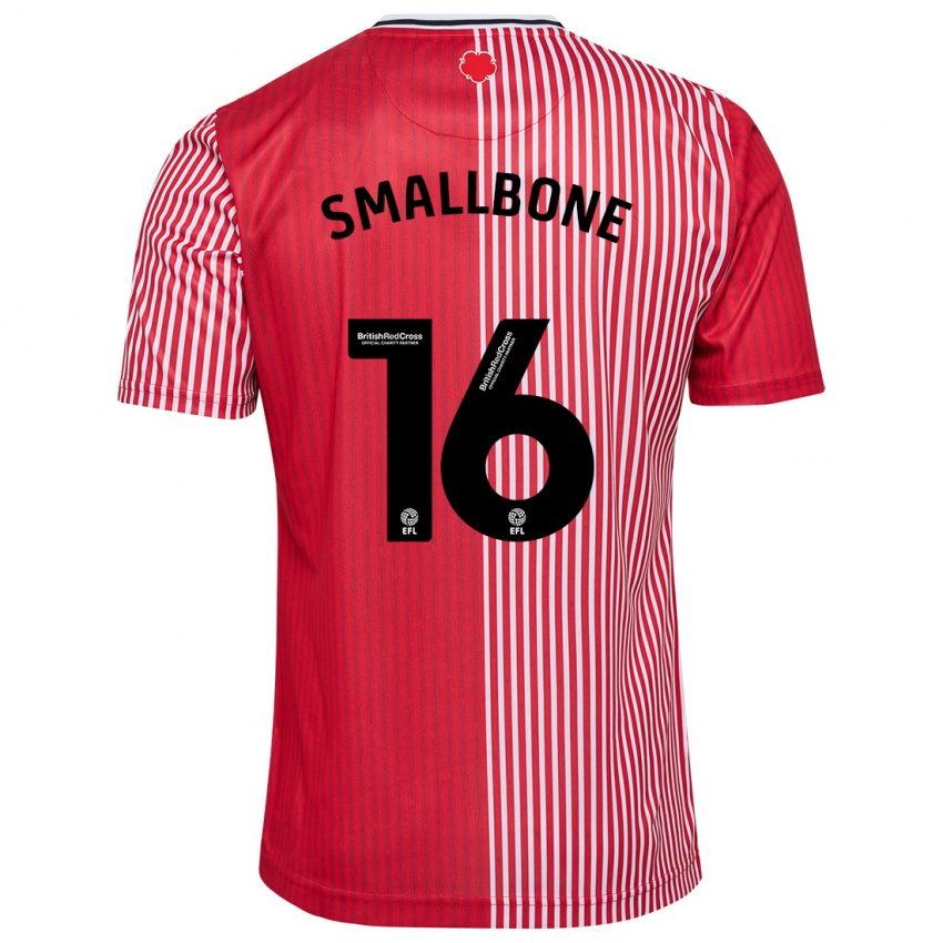 Mujer Camiseta Will Smallbone #16 Rojo 1ª Equipación 2023/24 La Camisa México