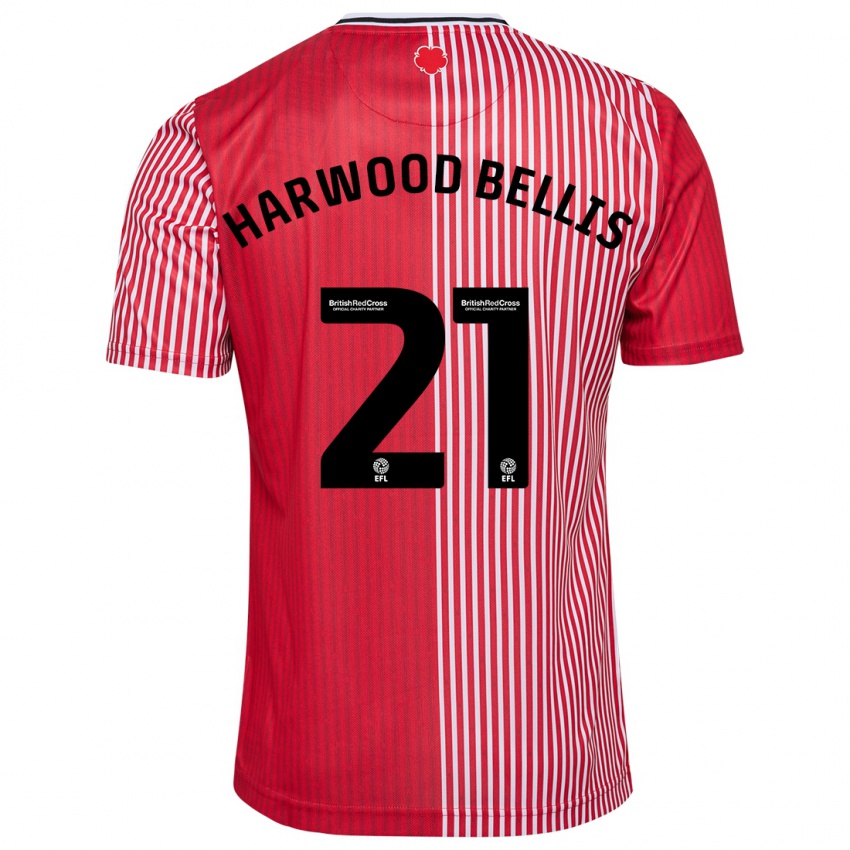 Mujer Camiseta Taylor Harwood-Bellis #21 Rojo 1ª Equipación 2023/24 La Camisa México