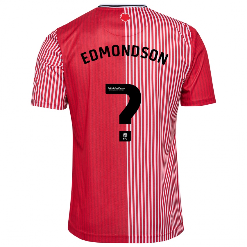 Mujer Camiseta Tyler Edmondson #0 Rojo 1ª Equipación 2023/24 La Camisa México