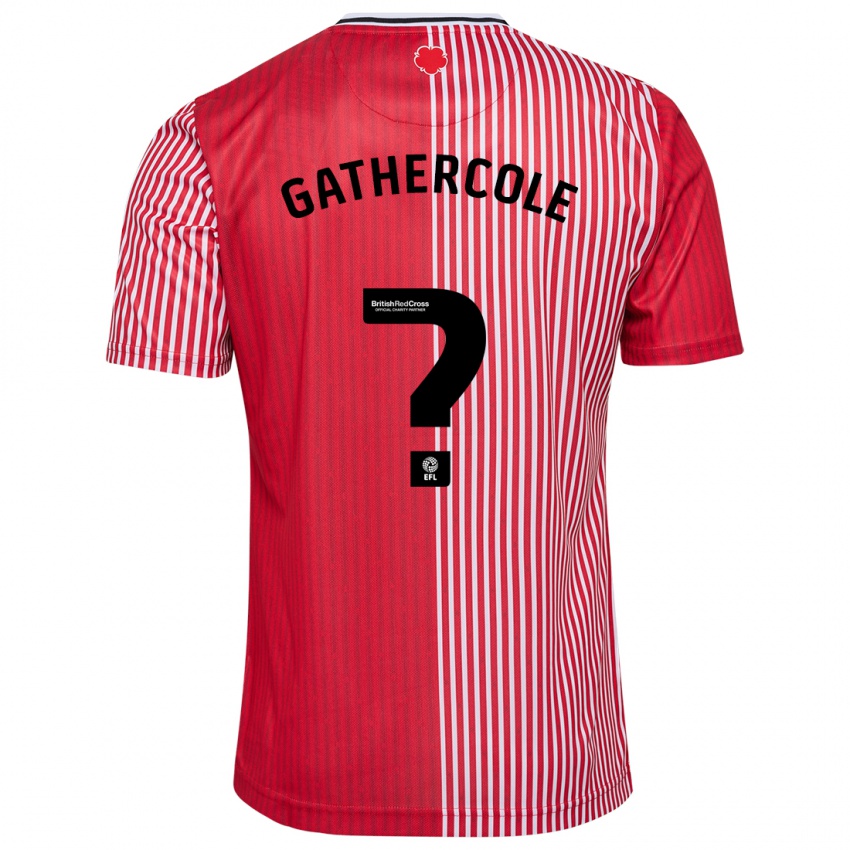 Mujer Camiseta Harry Gathercole #0 Rojo 1ª Equipación 2023/24 La Camisa México