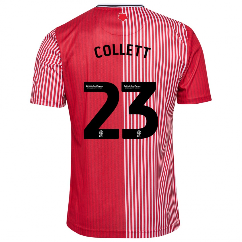 Mujer Camiseta Megan Collett #23 Rojo 1ª Equipación 2023/24 La Camisa México