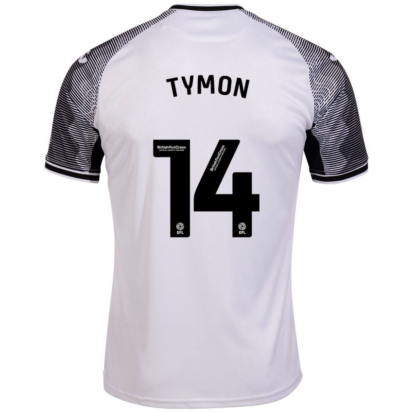 Mujer Camiseta Josh Tymon #14 Blanco 1ª Equipación 2023/24 La Camisa México