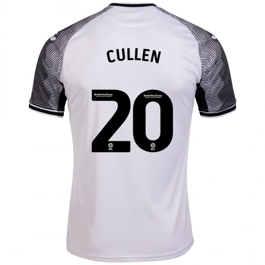 Mujer Camiseta Liam Cullen #20 Blanco 1ª Equipación 2023/24 La Camisa México