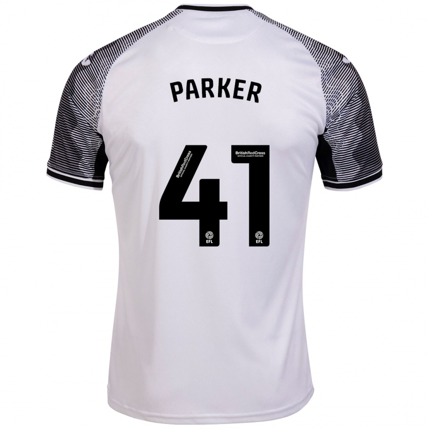 Mujer Camiseta Sam Parker #41 Blanco 1ª Equipación 2023/24 La Camisa México