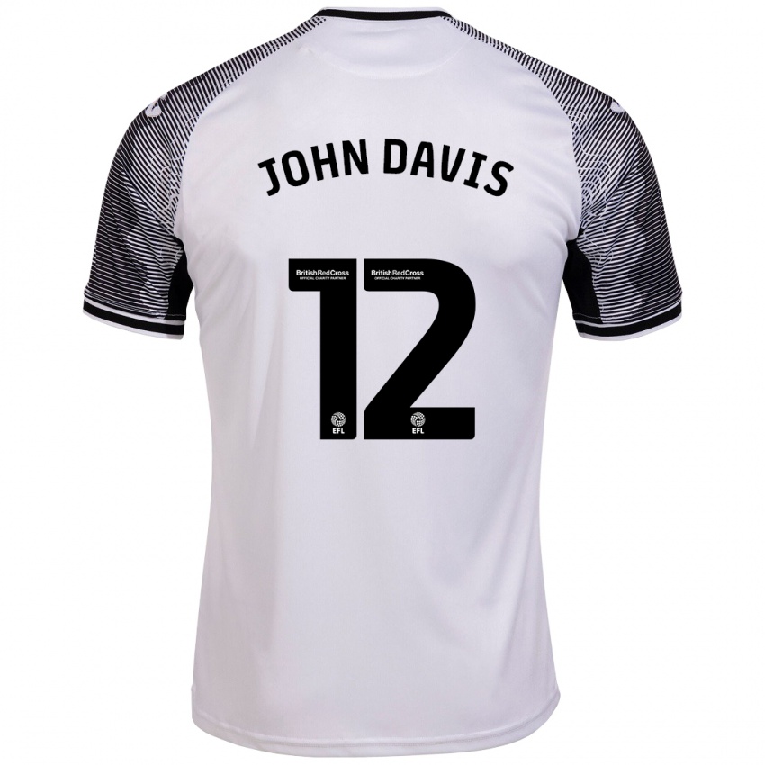 Mujer Camiseta Stacey John-Davis #12 Blanco 1ª Equipación 2023/24 La Camisa México