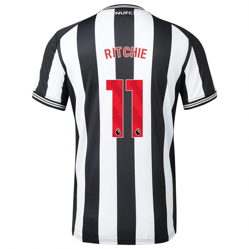 Mujer Camiseta Matt Ritchie #11 Blanco Negro 1ª Equipación 2023/24 La Camisa México