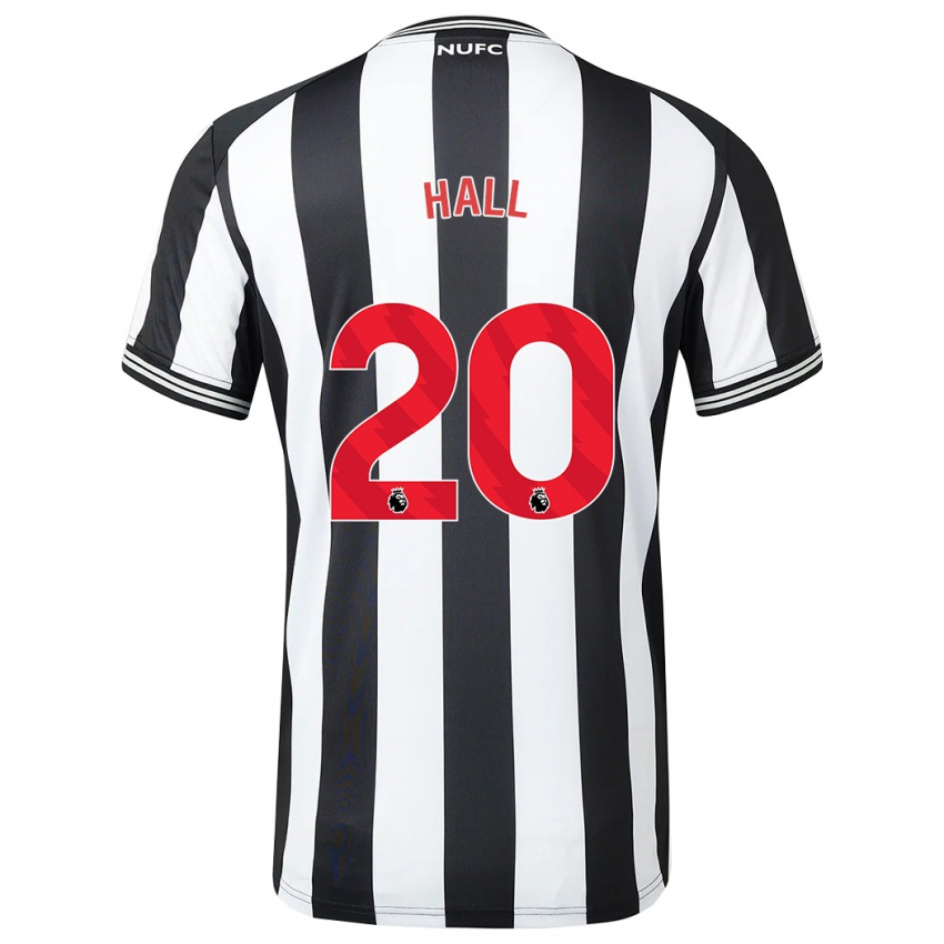 Mujer Camiseta Lewis Hall #20 Blanco Negro 1ª Equipación 2023/24 La Camisa México