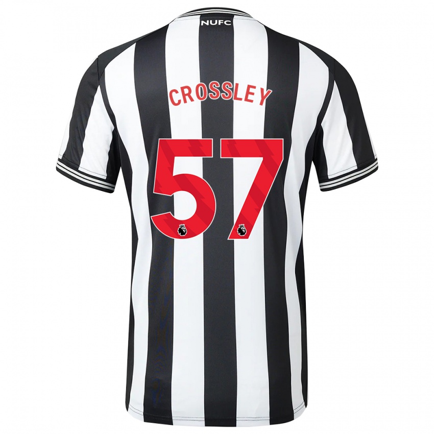 Mujer Camiseta Kyle Crossley #57 Blanco Negro 1ª Equipación 2023/24 La Camisa México