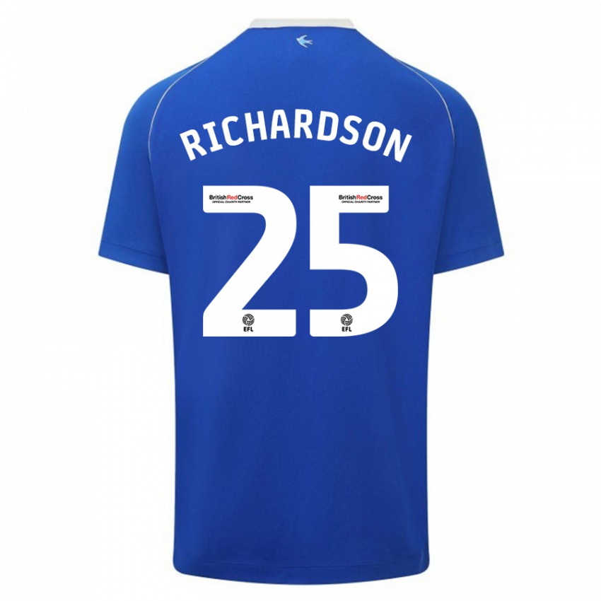 Mujer Camiseta Tija Richardson #25 Azul 1ª Equipación 2023/24 La Camisa México