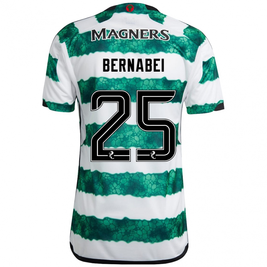 Mujer Camiseta Alexandro Bernabéi #25 Verde 1ª Equipación 2023/24 La Camisa México