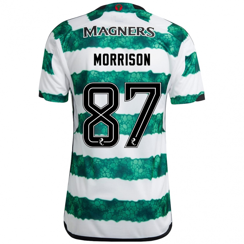 Mujer Camiseta Joe Morrison #87 Verde 1ª Equipación 2023/24 La Camisa México