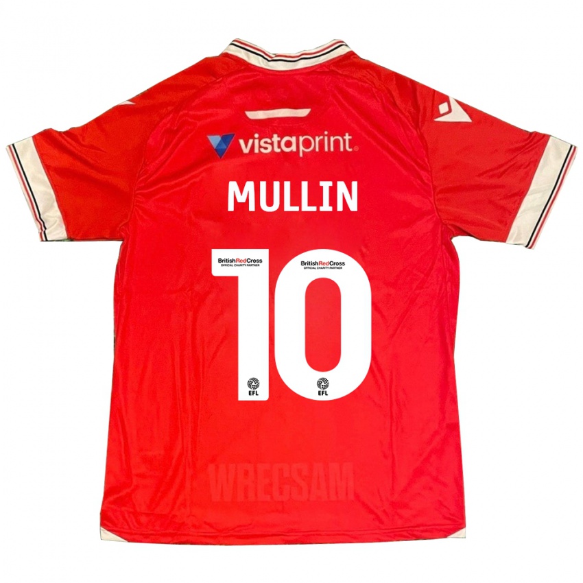 Mujer Camiseta Paul Mullin #10 Rojo 1ª Equipación 2023/24 La Camisa México