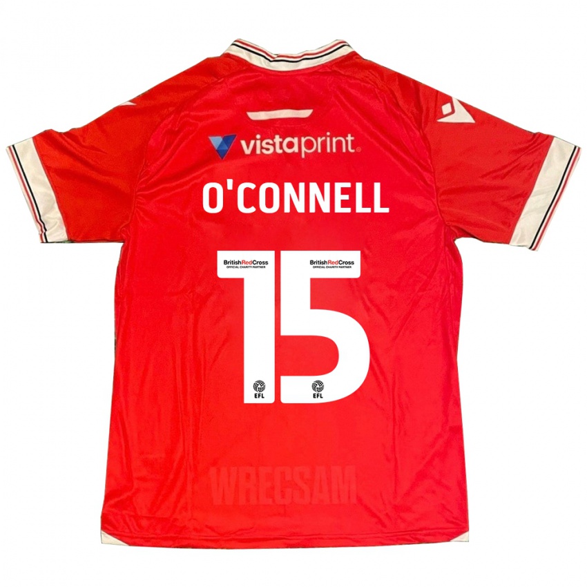 Mujer Camiseta Eoghan O'connell #15 Rojo 1ª Equipación 2023/24 La Camisa México