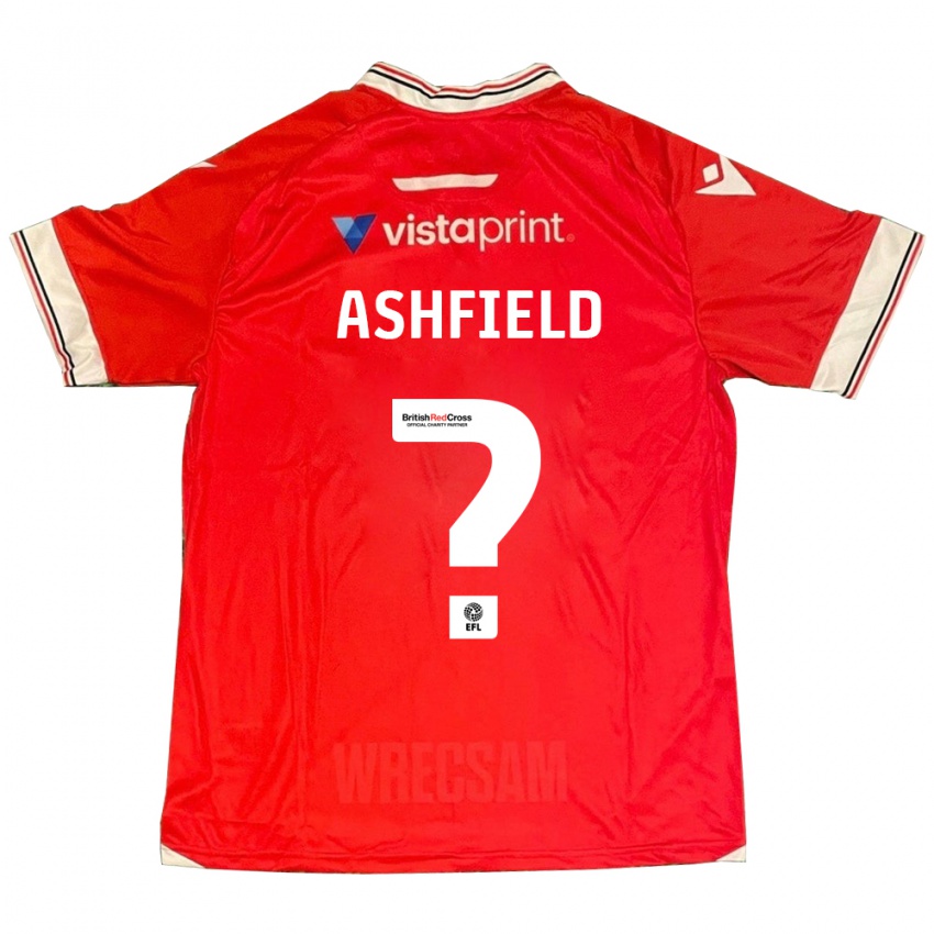 Mujer Camiseta Harry Ashfield #0 Rojo 1ª Equipación 2023/24 La Camisa México