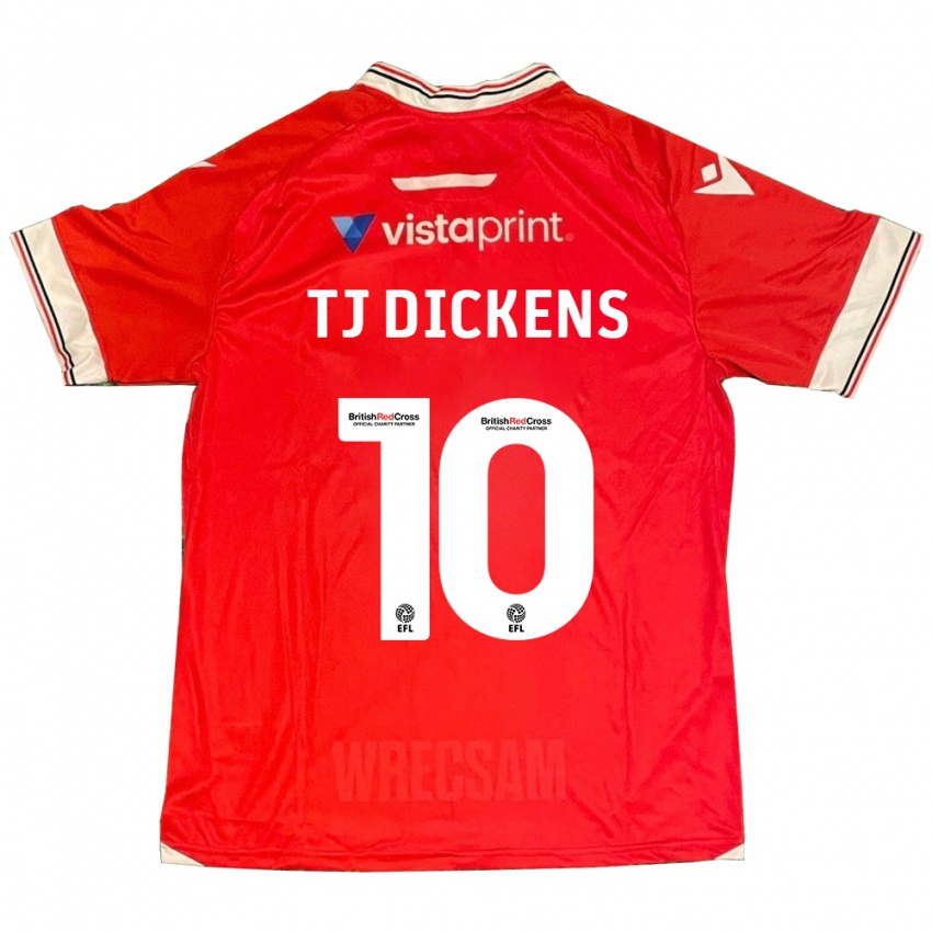 Mujer Camiseta Tonicha Tj Dickens #10 Rojo 1ª Equipación 2023/24 La Camisa México