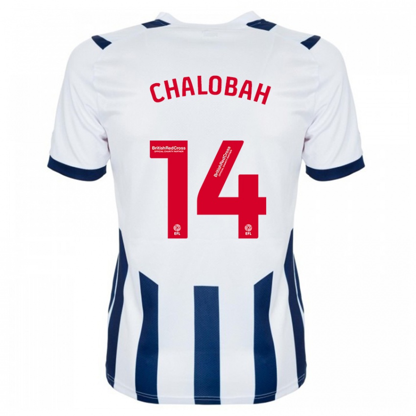 Mujer Camiseta Nathaniel Chalobah #14 Blanco 1ª Equipación 2023/24 La Camisa México