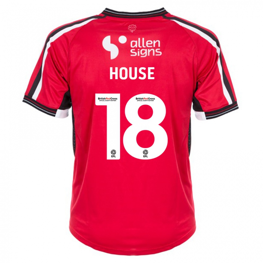 Mujer Camiseta Ben House #18 Rojo 1ª Equipación 2023/24 La Camisa México