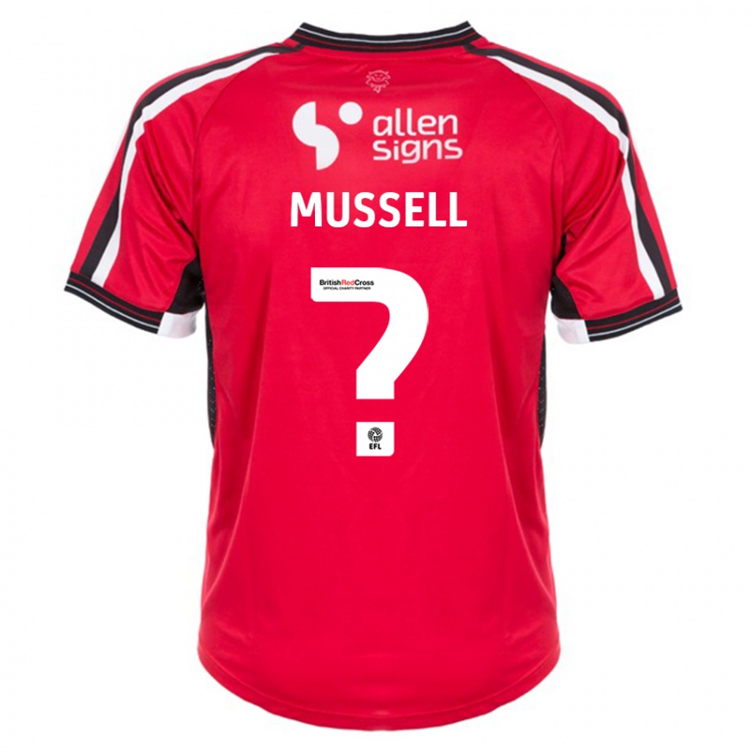 Mujer Camiseta Theo Mussell #0 Rojo 1ª Equipación 2023/24 La Camisa México