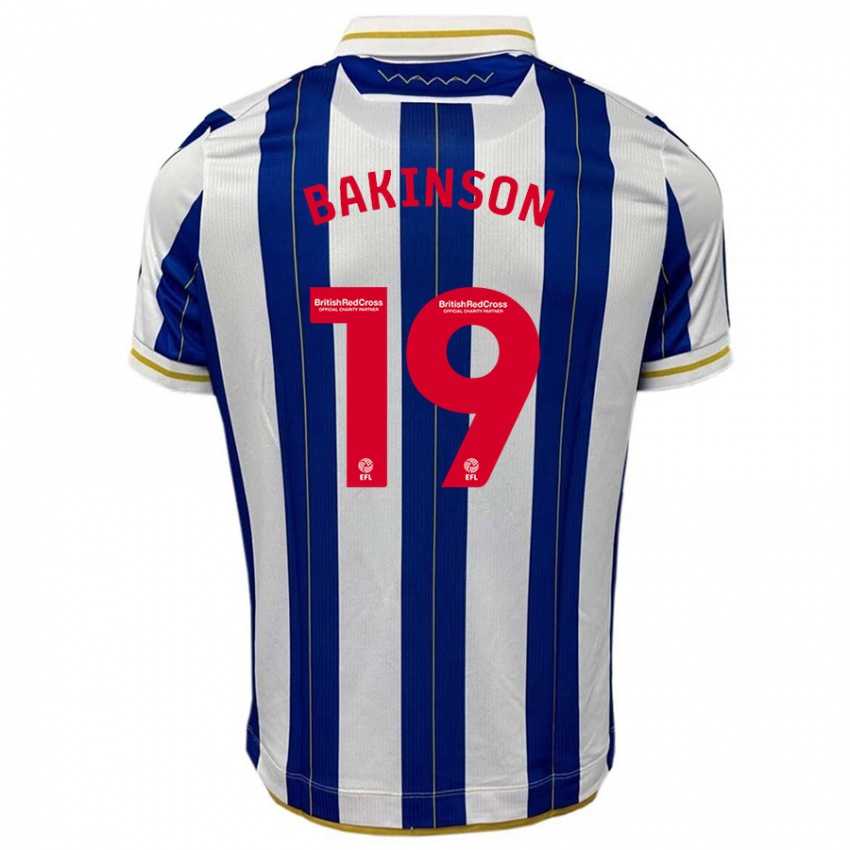 Mujer Camiseta Tyreeq Bakinson #19 Azul Blanco 1ª Equipación 2023/24 La Camisa México