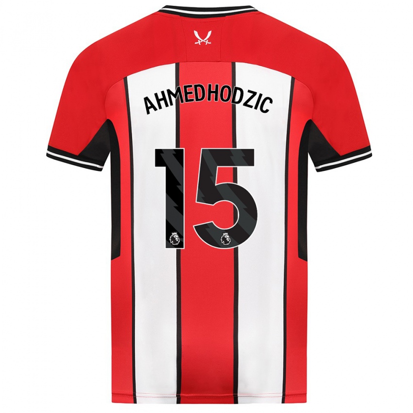 Mujer Camiseta Anel Ahmedhodzic #15 Rojo 1ª Equipación 2023/24 La Camisa México