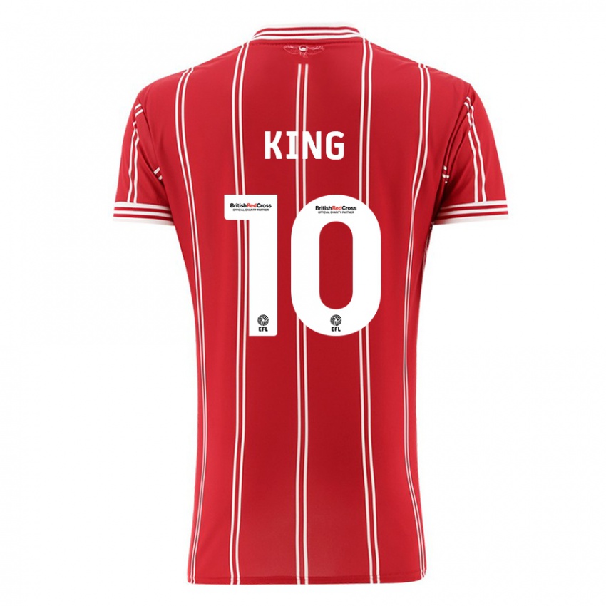 Mujer Camiseta Andy King #10 Rojo 1ª Equipación 2023/24 La Camisa México