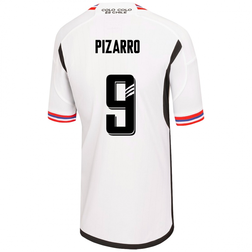 Mujer Camiseta Damián Pizarro #9 Blanco 1ª Equipación 2023/24 La Camisa México