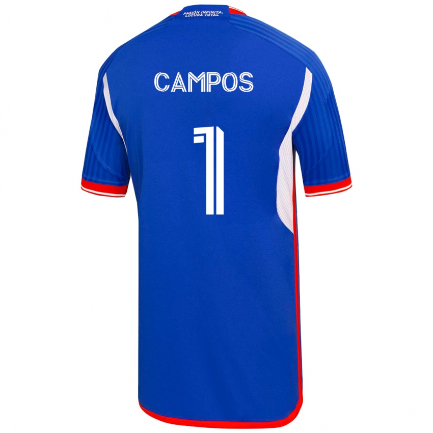 Mujer Camiseta Cristóbal Campos #1 Azul 1ª Equipación 2023/24 La Camisa México