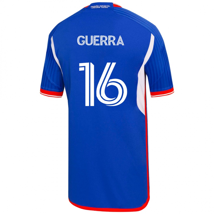 Mujer Camiseta Nicolás Guerra #16 Azul 1ª Equipación 2023/24 La Camisa México