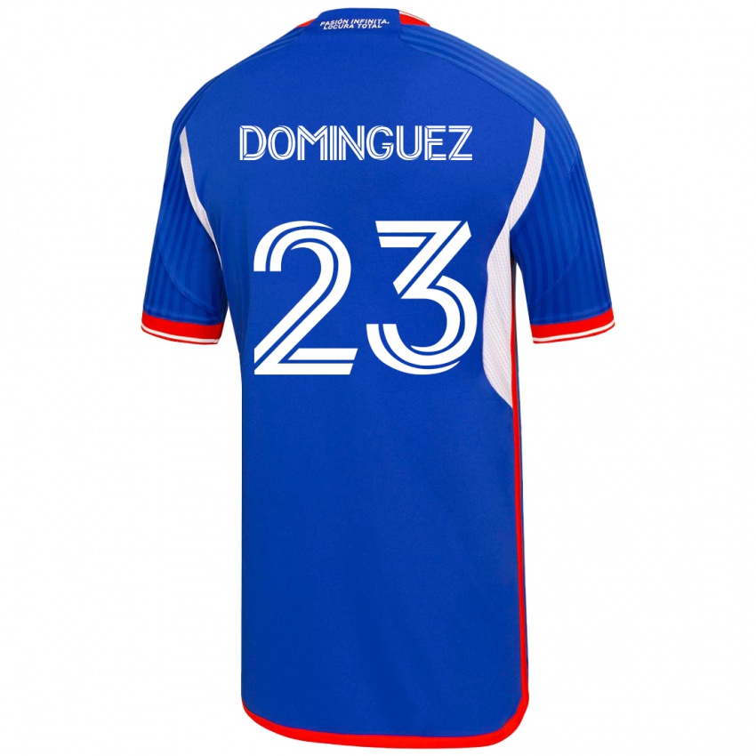 Mujer Camiseta Nery Dominguez #23 Azul 1ª Equipación 2023/24 La Camisa México
