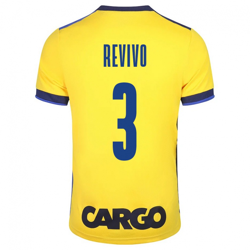 Mujer Camiseta Roy Revivo #3 Amarillo 1ª Equipación 2023/24 La Camisa México