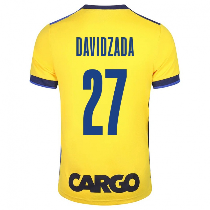 Mujer Camiseta Ofir Davidzada #27 Amarillo 1ª Equipación 2023/24 La Camisa México